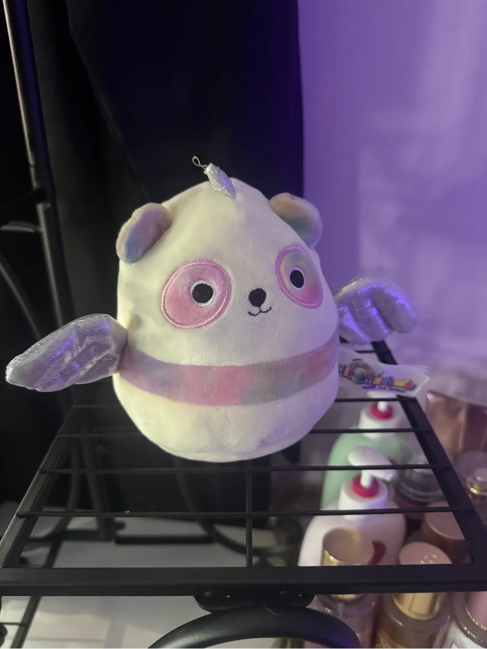 Squishmallows Pastel Pink & White Winged Panda- Unicorn flipable Plush Pet Toy